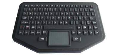 China IP68 Wireless Silicone Industrial Keyboard USB / PS2 Connection With Red Backlight for sale