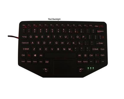China Robust ABS NVIS Backlight Ruggedized Vehicle Keyboard for sale