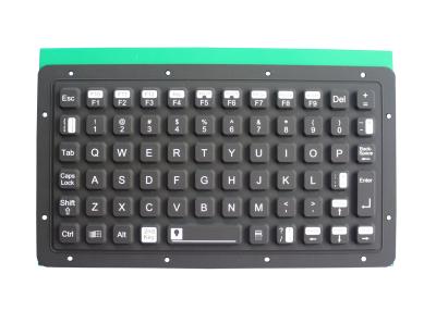 中国 軍調節可能なバックライトIP67の動的シリコーン ゴムのキーボードUSB PS2 販売のため