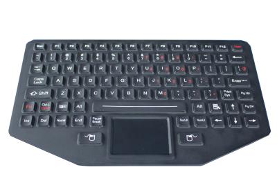 China 89 Key Silicone Backlit Ruggedized Keyboard With Sealed Touchpad for sale