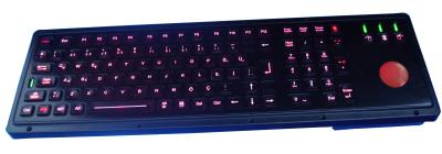 China Turkish scrachproof illuminated ruggedized keyboard with numeric keypad , trackball for sale