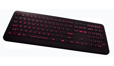 China Backlight dust proof rubber medical keyboard with numeric keys and Functions keys for sale
