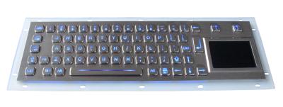 China Metal Backlit USB Keyboard / Backlit Mechanical Keyboard With Ruggedized Touchpad for sale