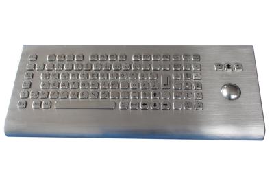 China IP65 keyboard wall mountable industrial metal keyboard with trackball and numeric keypads for sale