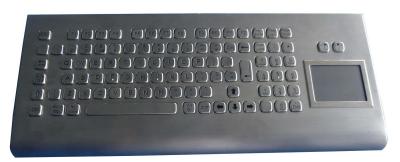China Long key stroke industrial metal rugged keyboard with touchpad , 97 key for sale