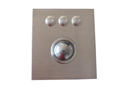 China Ruggedized 38mm Optical Trackball Pointing Device Panel Mount OTB for sale