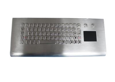 China Easy clean long stroke kiosk industrial wall-mounted keyboard with touchpad , 68 key for sale