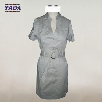 China Formal latest fashion design photo spandex women sexy cotton bodycon full dress with belt for sale