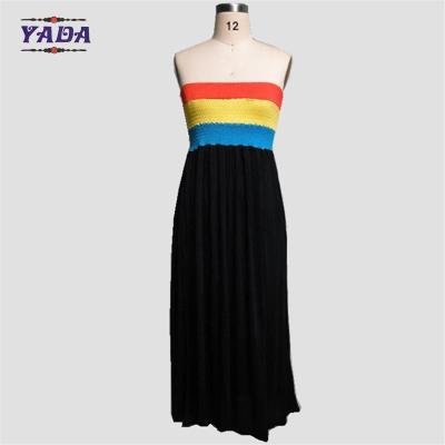 China Fashion summer beach strapless party dress sexy long dress women dresses casual for sale for sale