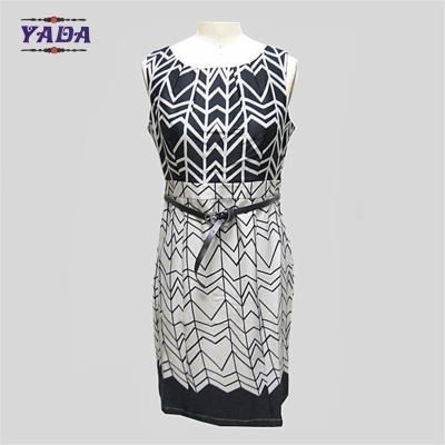 China Wholesale latest clubwear sexy spandex print elegant ladies executive dresses one piece dress pattern for women for sale