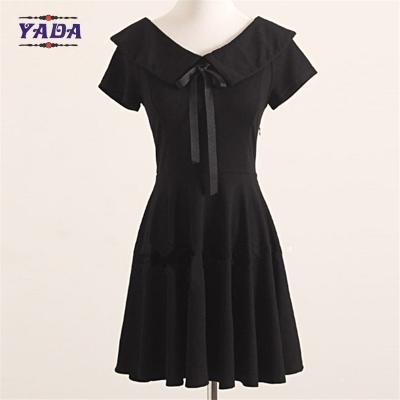 China Ladies lolita collar pattern design party wear patterns loose t-shirt summer skirt t shirt dress with high quality for sale
