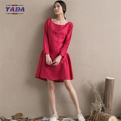 China As meninas as senhoras as mais atrasadas de uma forma dos projetos do teste padrão da parte vestem o vestido ocasional no preço barato à venda