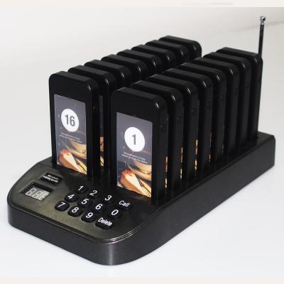 China 2020 new product 1 base 16 pager wireless guest paging system for sale