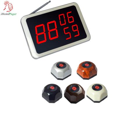 China Hot Sell Small Electronic Buzzer Bell Wireless Service Waiter Calling Remote Call Bell System for sale