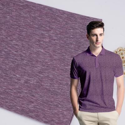 China Durable 190gsm Double Pique Fabric , Smooth Solid Cotton Knit Fabric for sale
