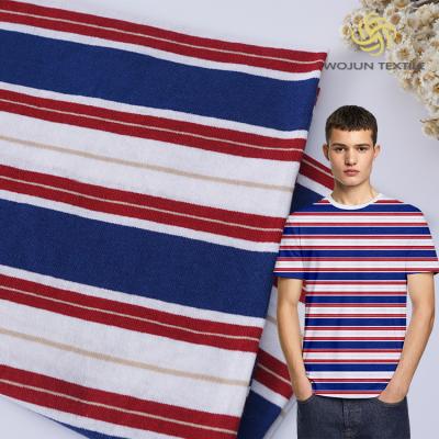 China Plain Soft And Linen Cotton Striped Material Fabric For Polo Shirt for sale