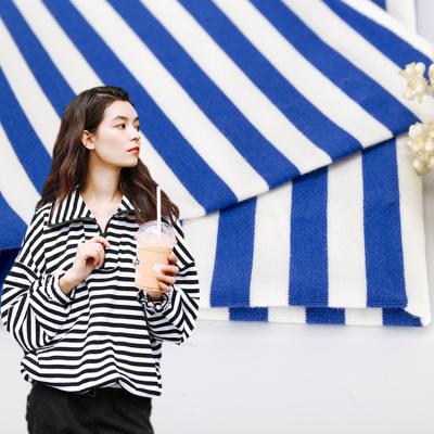 China Easy Care Good Looking Hoddie Striped Cotton Fabric For French Terry for sale