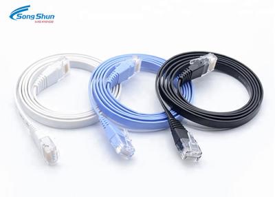 China Flexible 1M Network Patch Cable , UnShield RJ45 8P8C Plug Cat6 Patch Leads for sale