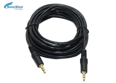 China Custom 3.5 Mm Audio Wire Car Aux Cord For Stereo Headphone Headset 7/0.16 Bare Copper for sale