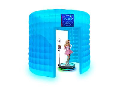 China Inflatable Photo Booth Enclosure 360 Photo Booth Room Customize Color for sale