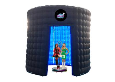 China Round Shape 360 Booth Enclosure Halloween Inflatable Photo Booth For Rent for sale