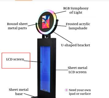 China Lcd Screen Ipad Selfie Booth Flight Case Package For Your Business Weddings for sale