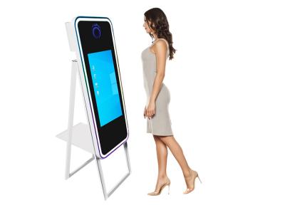 China Advertising Interactive Mirror Photo Booth With Camera Printer for sale