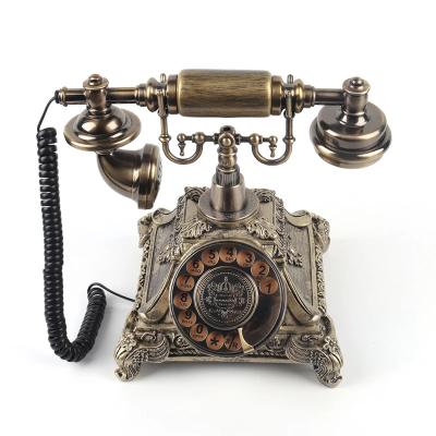 China Bronze Antique Classic Telephone Audio Guest Book Vintage Recorder Audio Guestbook for sale