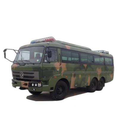 China Off Road Tyre Soldiers Transport Bus Military Vehicles Forest 6x6 Passenger bus 190HP 30 Seats for sale