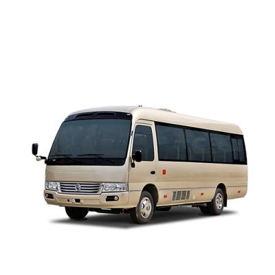 China 10 - 28 Leather Seats Diesel Small Coaster Bus 7m 148hp Power Coaster for sale