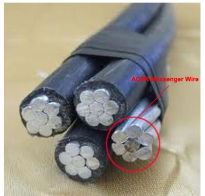 Chine Toron métallique en acier moyen et à haut carbone de câble de messager d'ACSR pour le câble d'ABC à vendre
