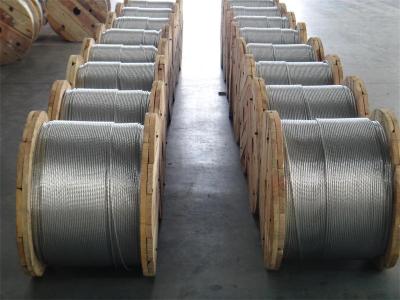 China Cuerda de acero galvanizada filamento del mensajero, 1 cable galvanizado 4 pulgadas para el apoyo en tierra en venta