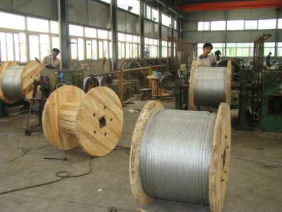 China Lightweight 45# 55# Zinc Coated Steel Guy Wire For Overhead Transmission Lines for sale