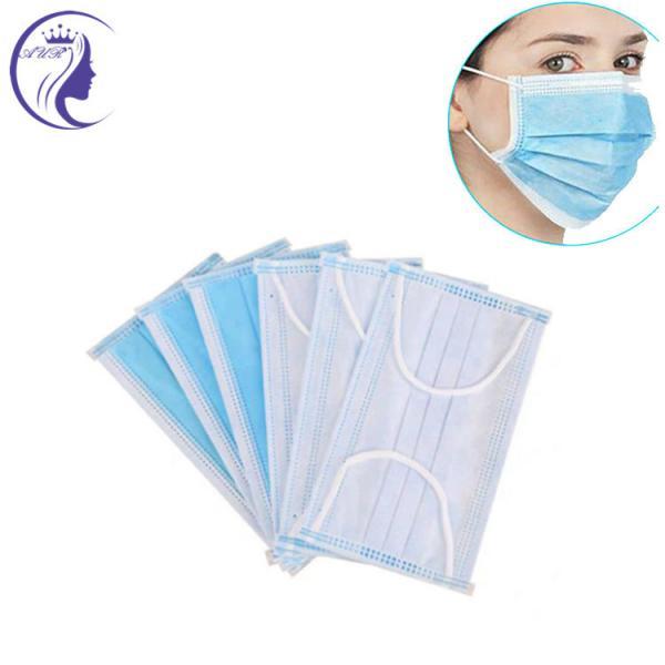 China 3 Ply Disposable Non-Woven anti dust three layer face mask with earloop