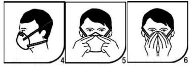 FFP2 Horizontal Foldable N95 Mask Adjustable Nose Piece For Better Fit
