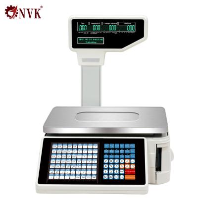 China 2020 Label Bill Printing Digital Barcode Scale for Supermarket for sale