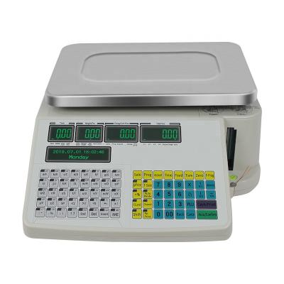 China Double Screen Barcode Weight Machine , APP Control Label Printing Scale for sale