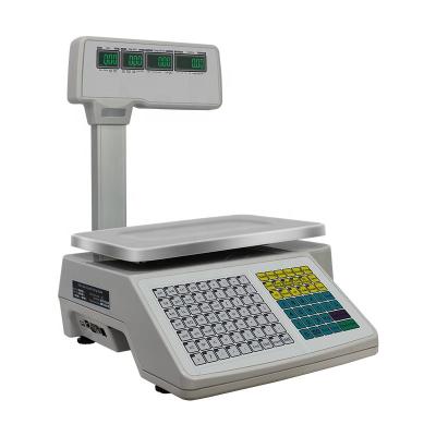 China Electronic Weighing Scale With Printer , Touch Screen Label Printing Scale for sale
