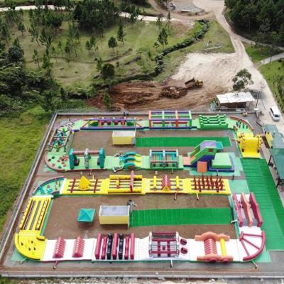 China giant Blow Up Inflatable Water Park Obstacle Course 302.5m Long for sale