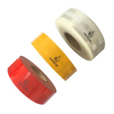 China PET Red Conspicuity ECE 104 Reflective Tape Sticker For Vehicles for sale
