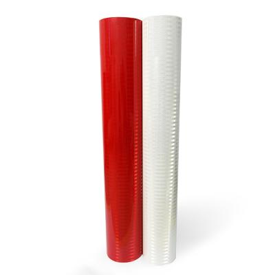 China Red High Intensity Prismatic Reflective Sheeting Roll Printable Flexible OEM for sale