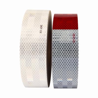 China PMMA Dot Red Reflective Tape Self Adhesive For Trailer Vehicle Warning for sale