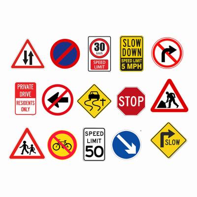 China OEM Metal Aluminum Slow Kids Reflective Road Street Signage Safety Traffic Sign Board for sale