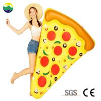 Quality PVC Holiday Adult Pool Float Slice Inflatable Intex Pizza Slice Mat for sale