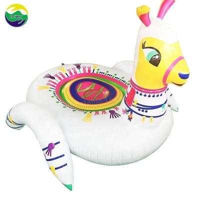 China Adult Realistic Alpaca Inflatable Pool Float Llama Swimming Pool Games For Party for sale