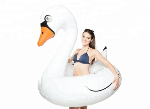 Quality Swan Float Inflatable Swimming Ring 100 To 500kg Swimming Tube For Adults Kids for sale