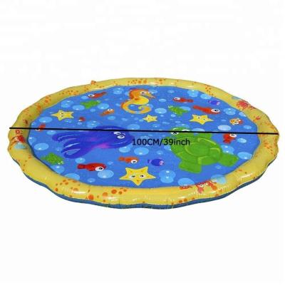 China Outdoor Backyard Inflatable Sprinkler Toy Summer Fun Splash Play Mat For Toddlers for sale