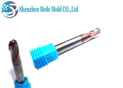 China Carbide Ball End Mill Cutter 2 Flute CNC Cutting Tools For High Hardness Aluminum for sale