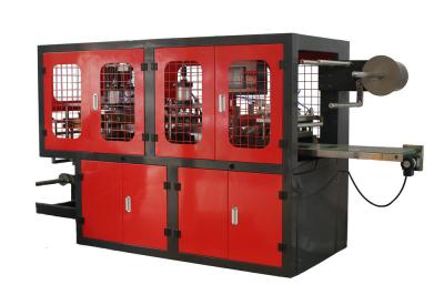China Automatic Plastic Cup Cover Machine , High Speed Plastic Cap Making Machine for sale