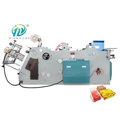 China Automatic Paper Tape Counting Hamburger Disposable Lunch Box Making Machine for sale